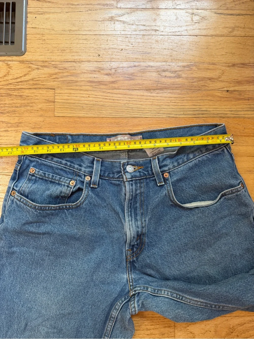 Levi's Men's Loose Fit Straight Dark Blue Denim Jeans- Inseam 28